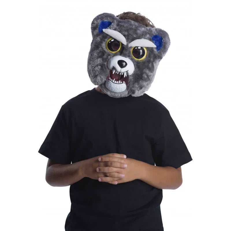 Máscara de Oso Gris Enfadado Feisty Pets Oso Pardo, Panda y Polar Rubies