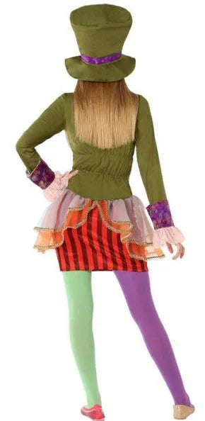 Disfraz de Sombrerera Loca Divertida Infantil Sombrerero Loco Atosa