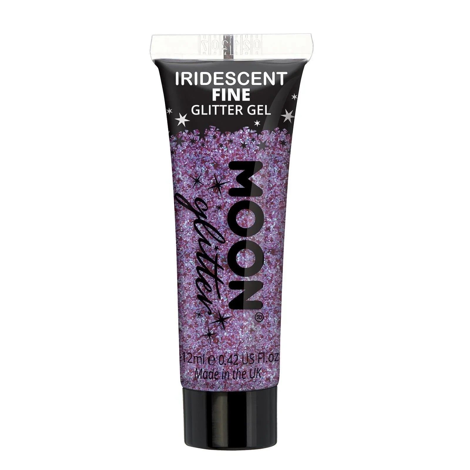 Gel de Purpurina Iridiscente Fina en Colores Purpurina y Escarcha Smiffys Morado