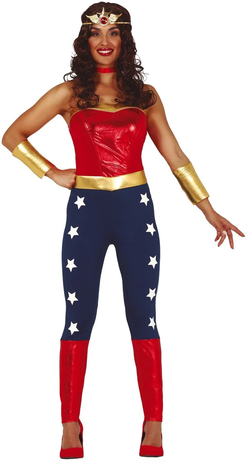 Disfraz de Wonder Lady con Pantalón para Mujer Wonder Woman Guirca