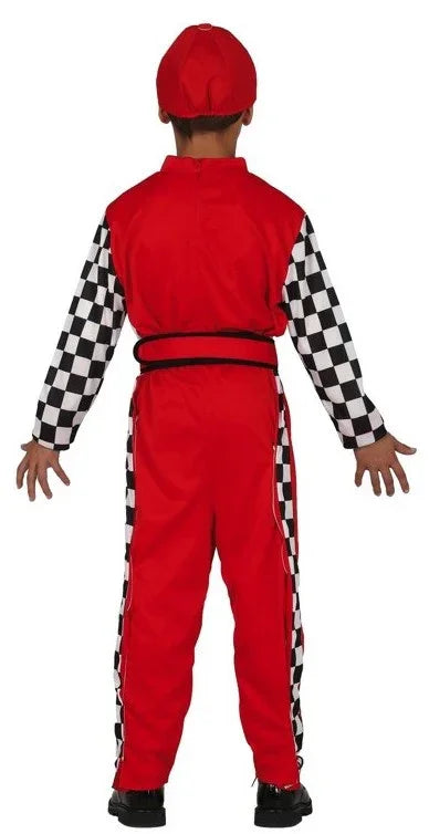 Disfraz de Piloto de Fórmula 1 para Niño Deportistas y Animadoras Infantiles Guirca