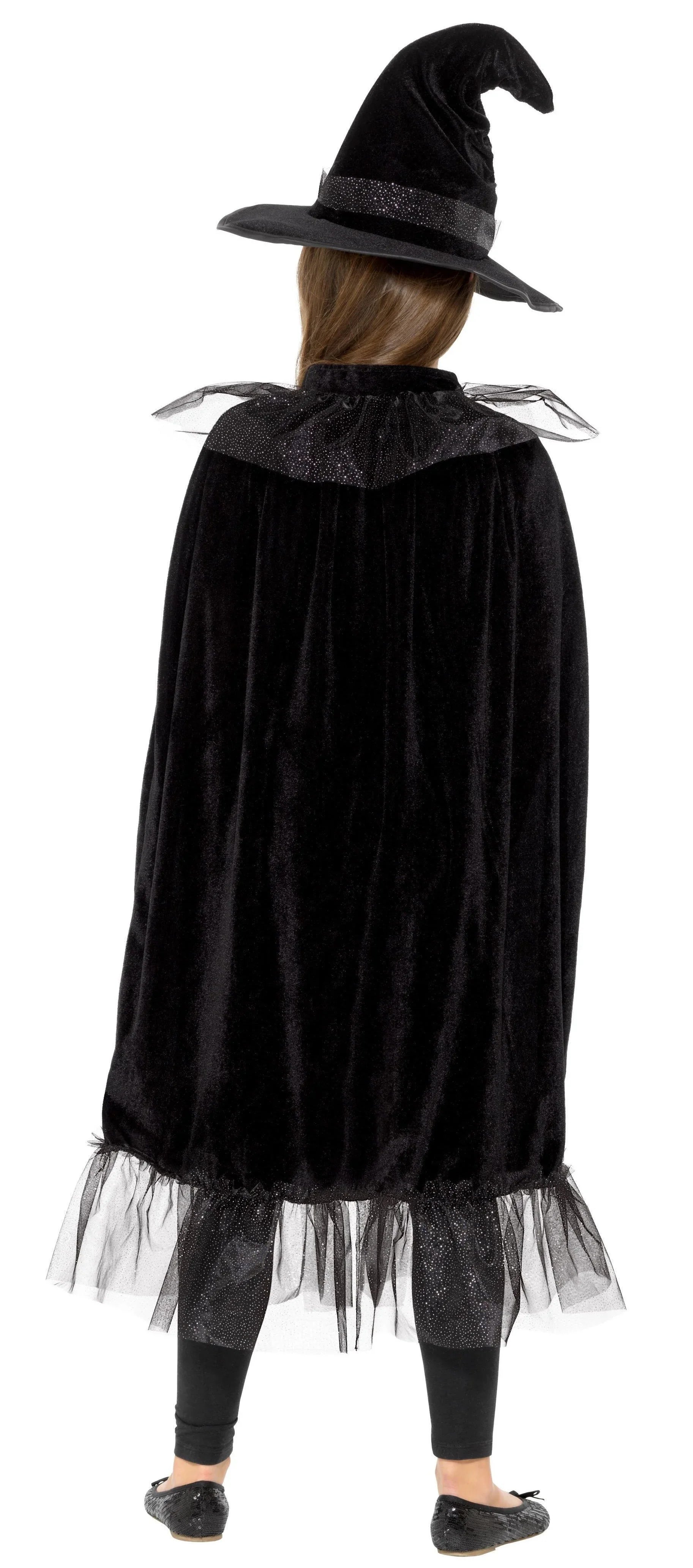 Kit de Bruja Negra Infantil con Gorro y Capa Brujas Smiffys