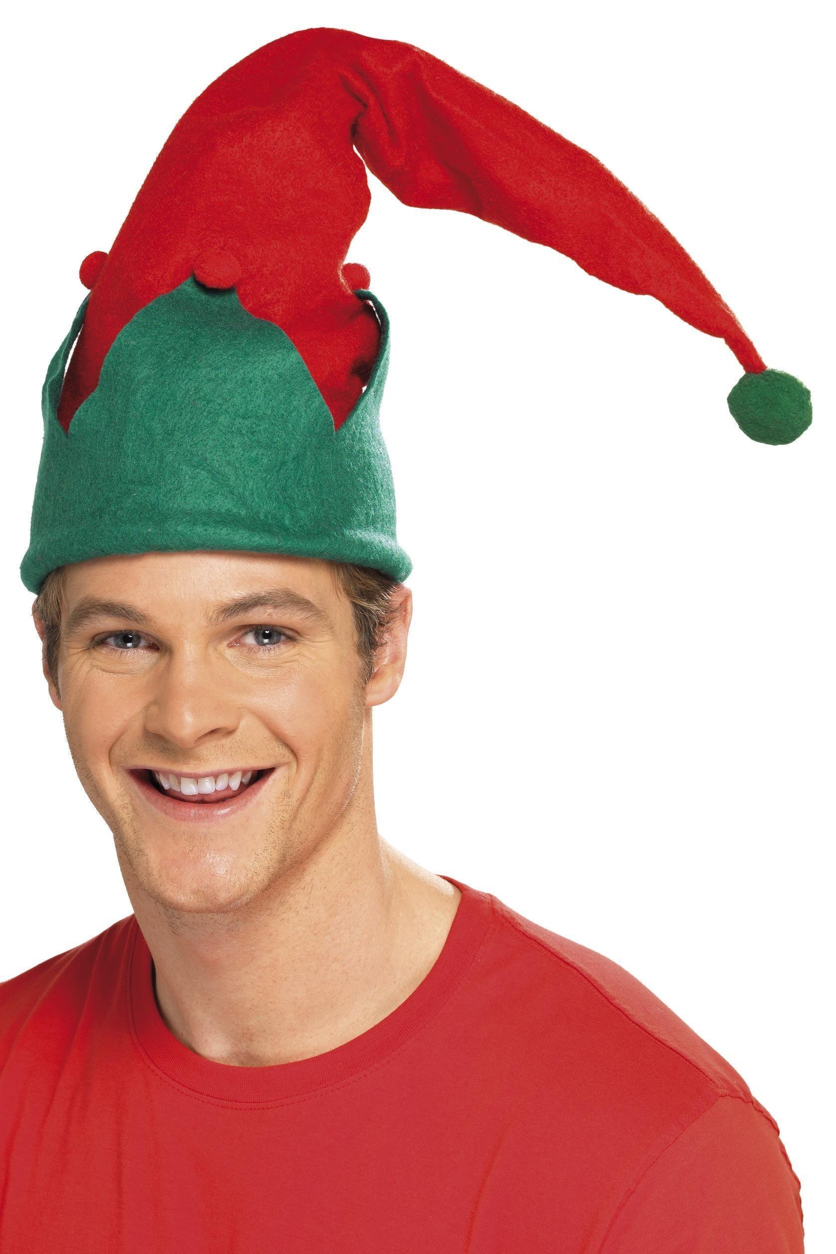 Gorro de Elfo de Papá Noel para Adulto Elfos Navideños Smiffys