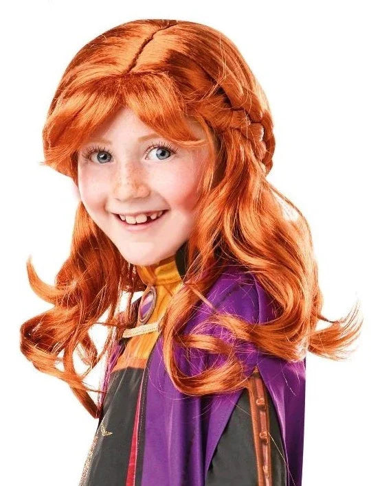 Peluca de Anna Frozen 2 Infantil Oficial Disney Anna Frozen Rubies