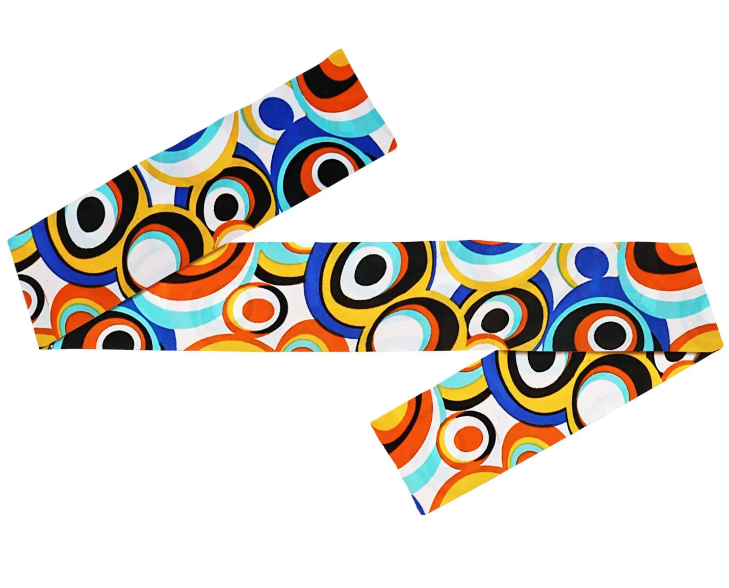 Bandana Años 70 con Burbujas Multicolor Años 70 Widmann