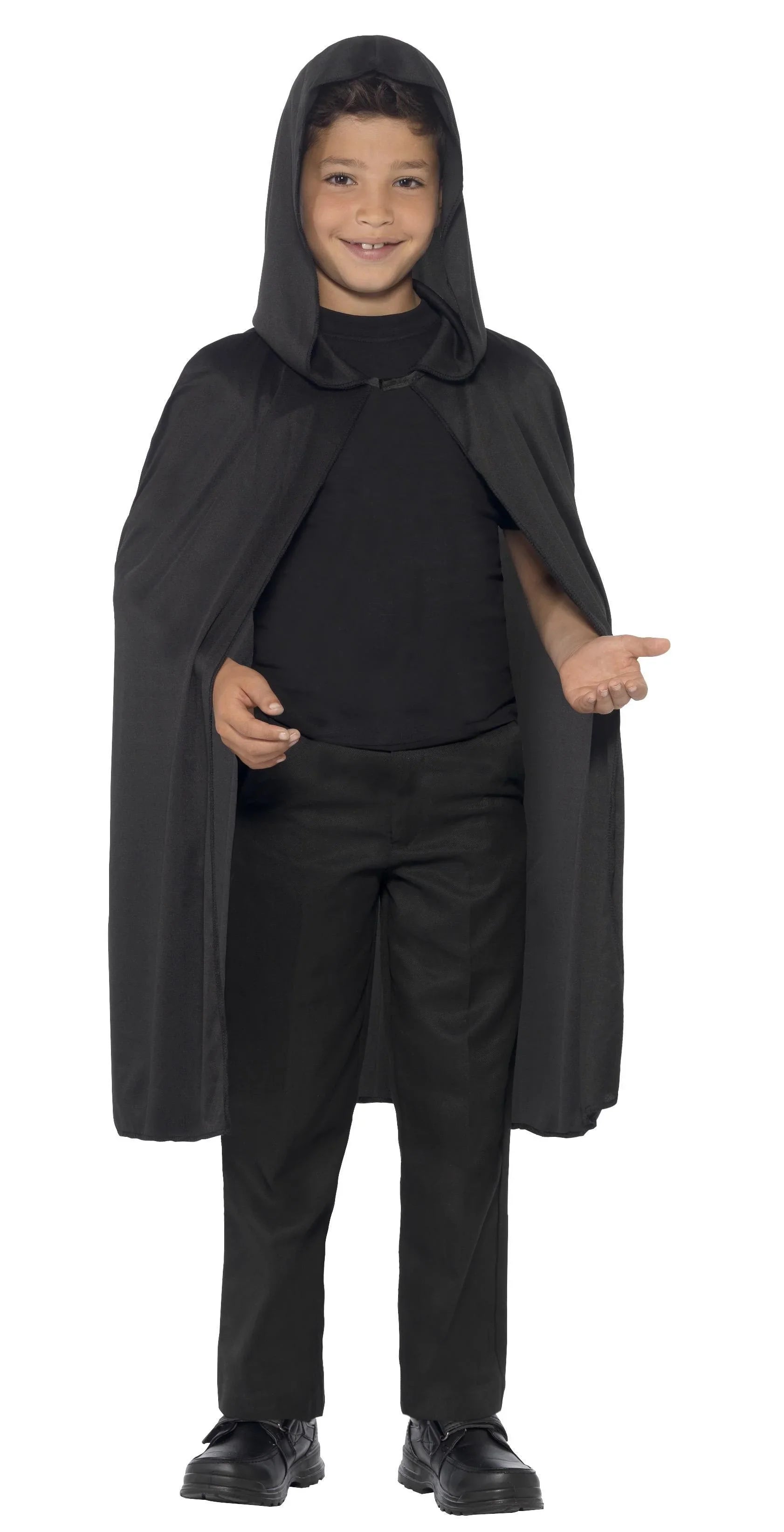 Capa Negra con Capucha Infantil Capas Smiffys