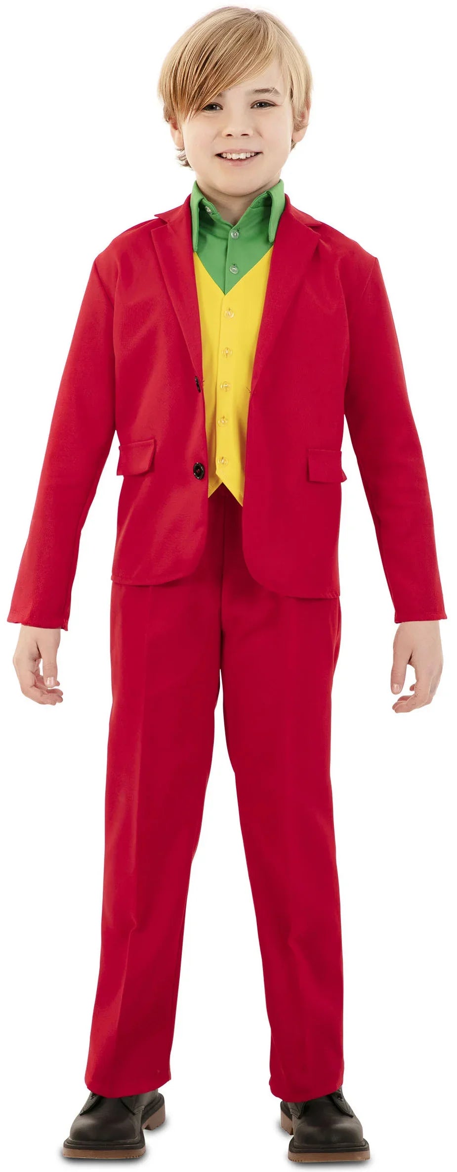 Disfraz de Joker Rojo Elegante para Niño Joker EuroCarnavales