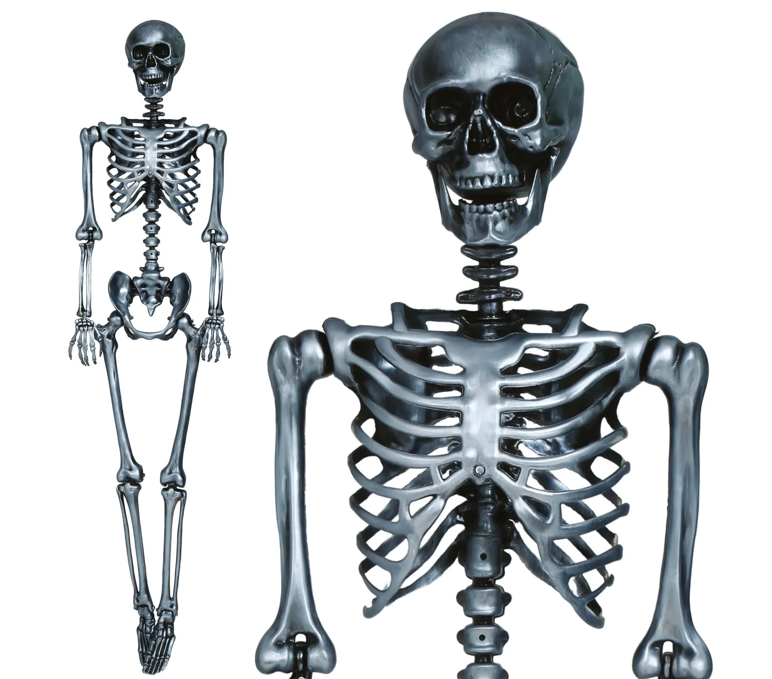 Esqueleto Plateado para Decoración de 160cm Esqueletos Guirca