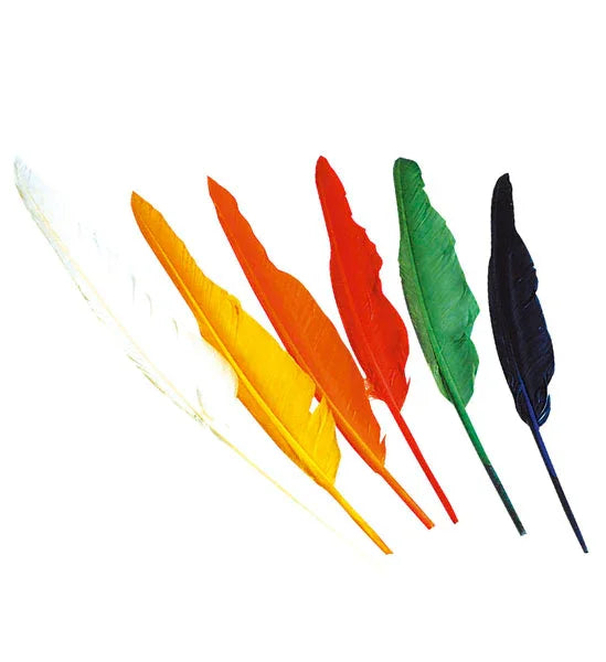 11 Plumas Indio en colores COMPLEMENTOS Widmann