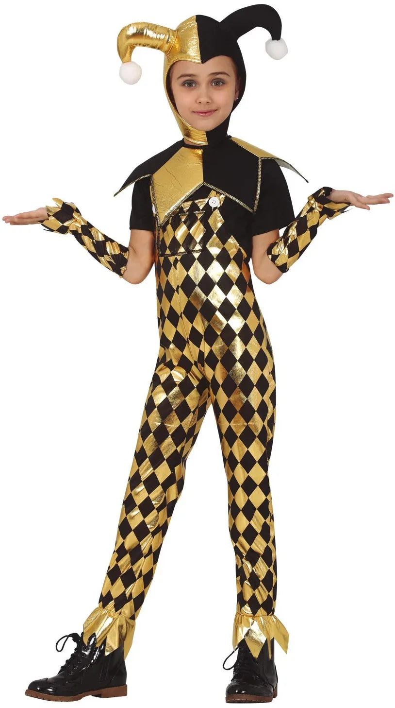 Disfraz de Harley Amarillo para Niña Harley Quinn Guirca