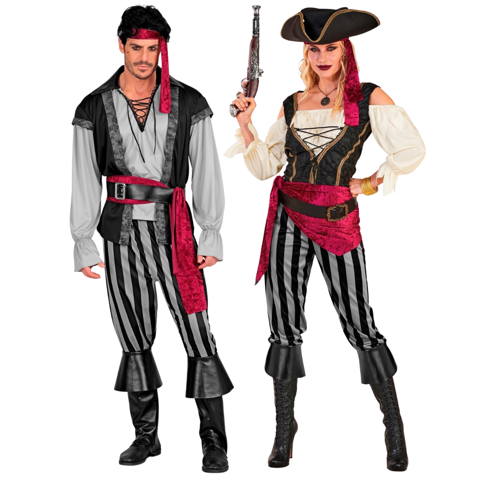 Disfarces de Casal de Capitão Pirata