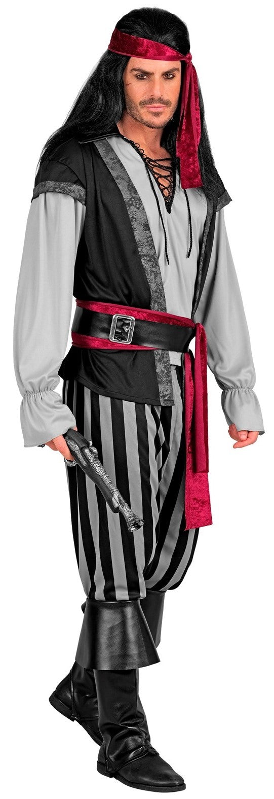 Fato de Capitão Pirata Escuro para Homem