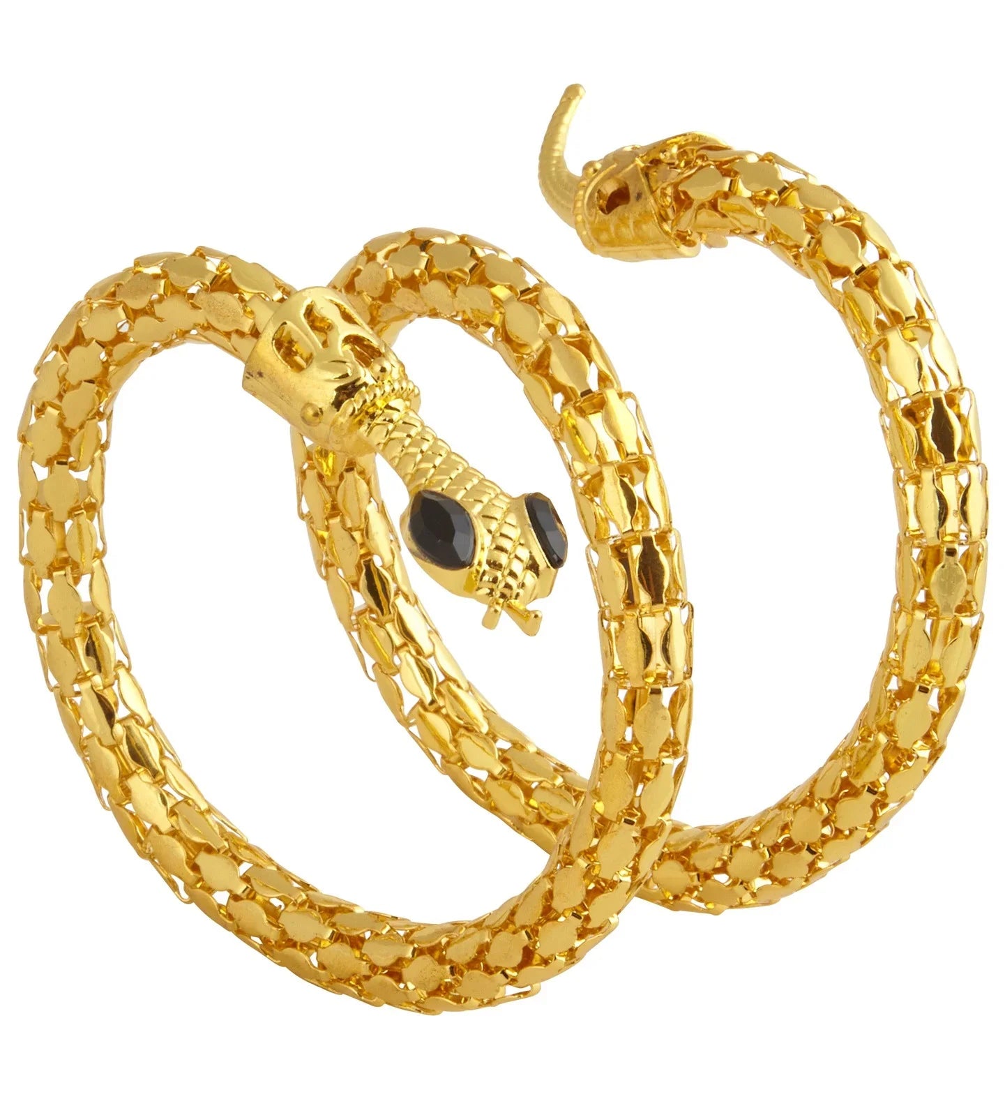 Brazalete Metálico Dorado de Serpiente Brazaletes y Pulseras Widmann