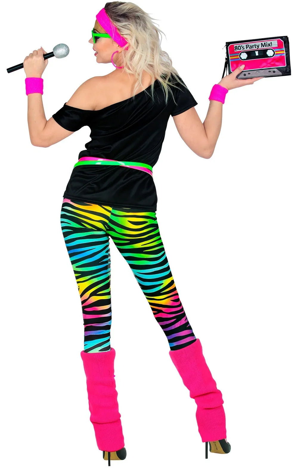 Disfraz de Chica Ochentera para Mujer Años 80 Widmann