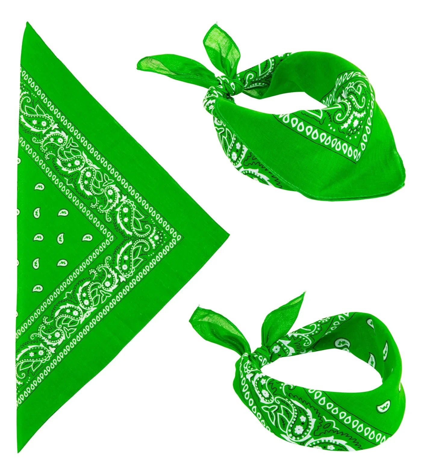 Pañuelo Bandana Verde para Adulto Accesorios para la Cabeza Widmann