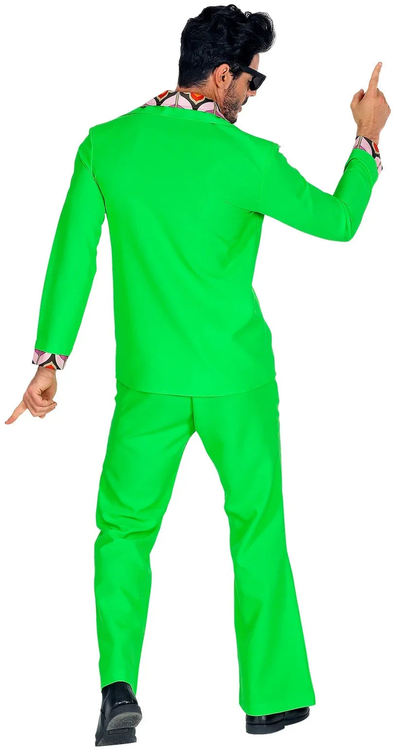 Traje Disco Años 70 Verde para Hombre Disco Widmann