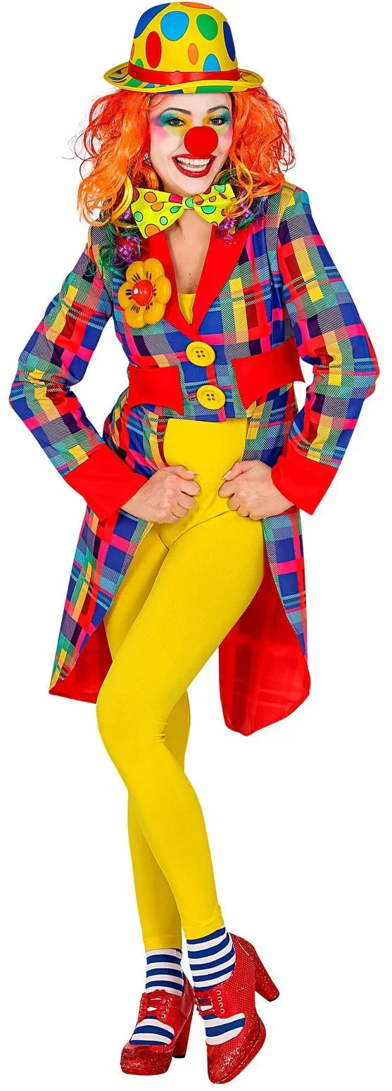 Chaqueta de Payaso de Cuadros para Mujer Payaso Widmann