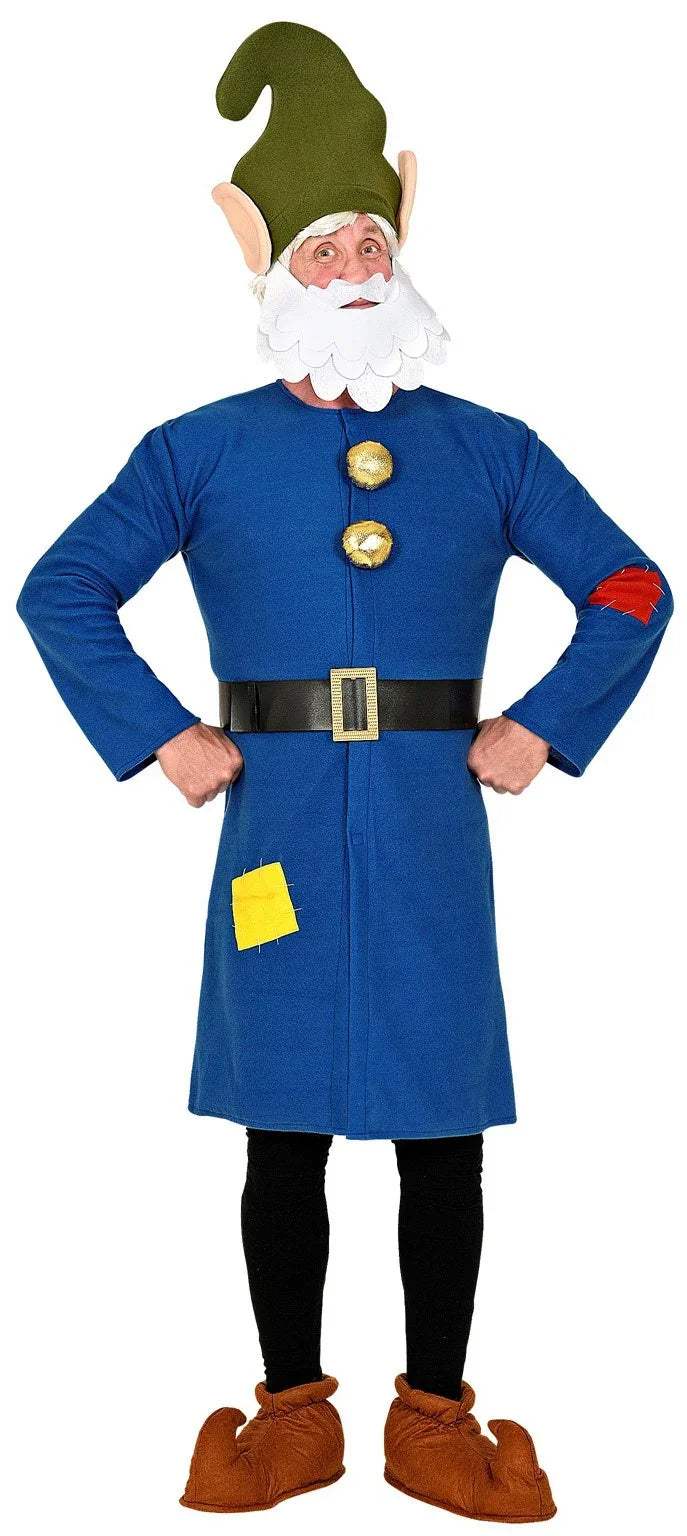 Disfraz de Enanito de Blancanieves Azul para Adulto Enanitos Widmann