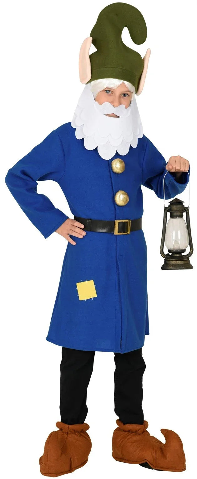 Disfraz de Enanito de Blancanieves Azul para Niño Enanitos Widmann