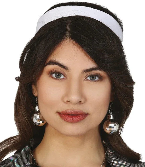 Pendientes de Bola de Espejos Discoteca Años 70 Años 70 Guirca