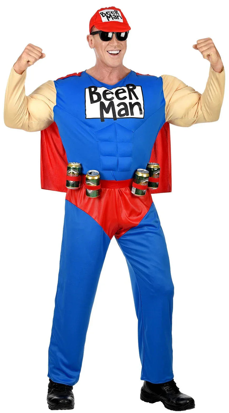 Disfraz de Beerman Musculoso para Hombre Superhéroes Widmann