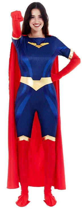 Disfraz de Superheroína Poderosa para Mujer Superman y Supergirl Partilandia