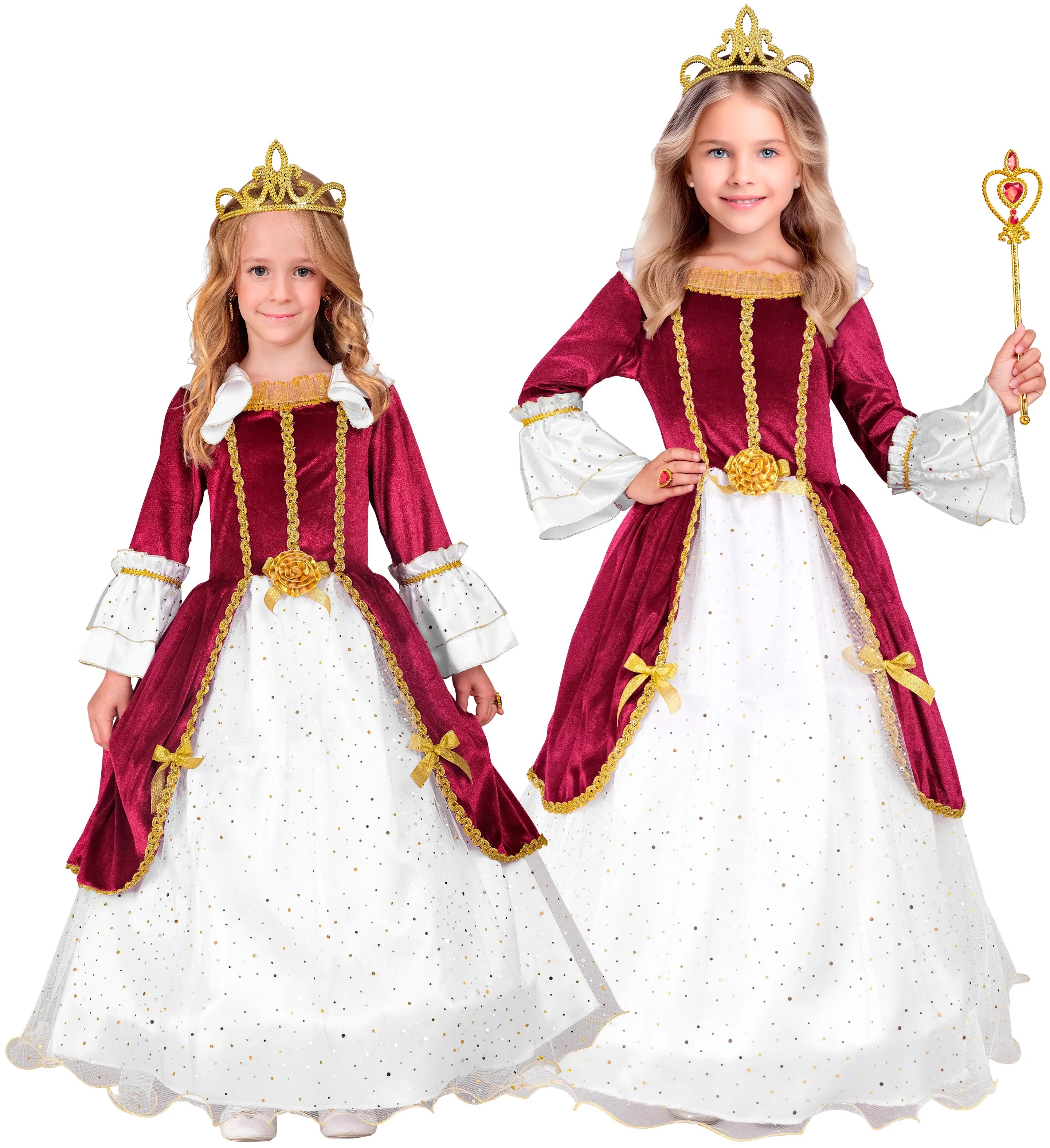 Disfraz de Princesa Medieval Estilosa para Niña Princesas y Damas Medievales Widmann