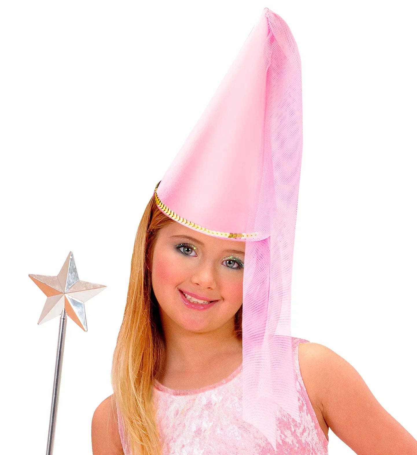 Sombrero de Hada Rosa con Velo Infantil Sombreros y Gorros Widmann