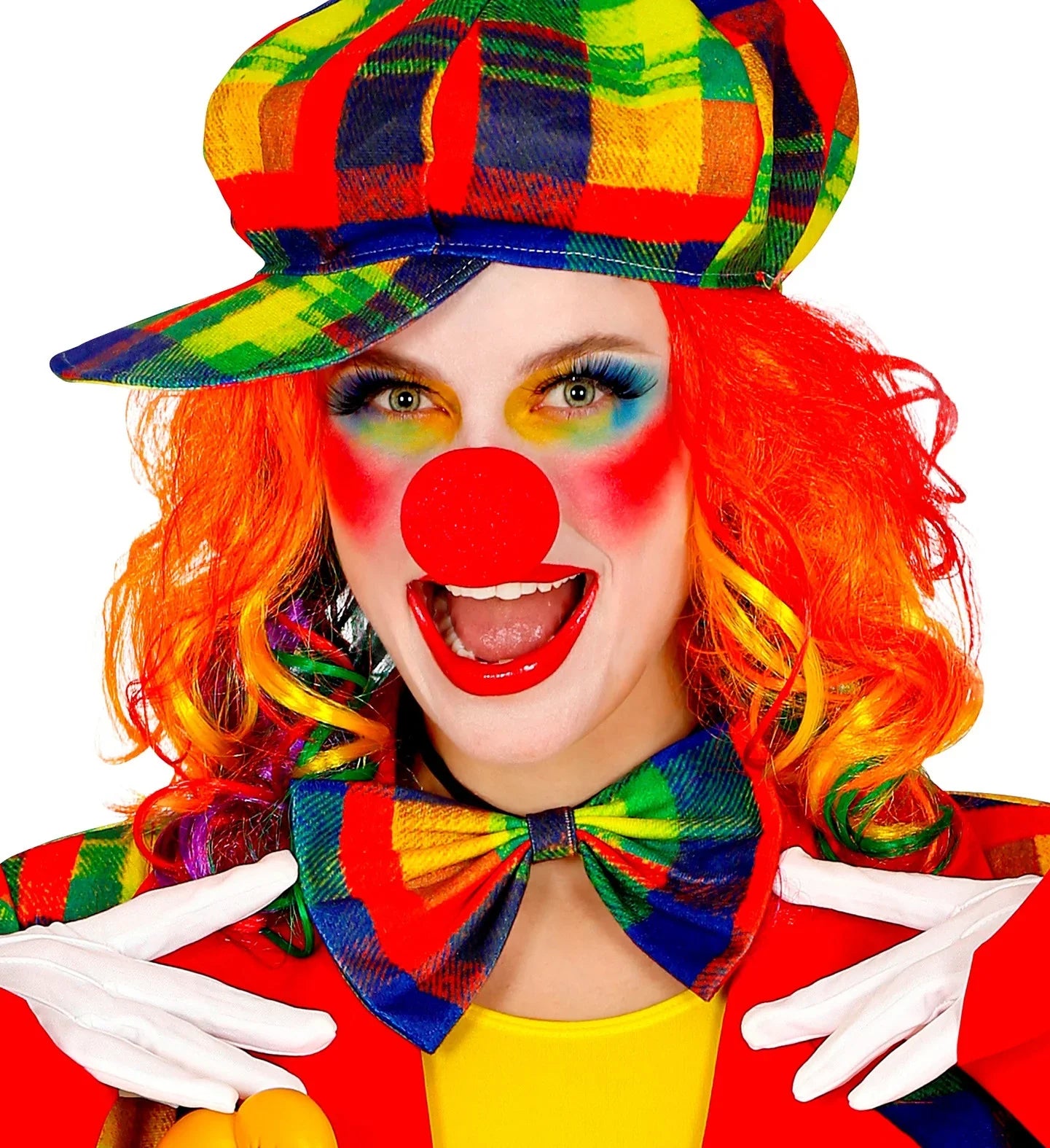 Pajarita de Payaso de Cuadros Multicolor Complementos Payasos Widmann