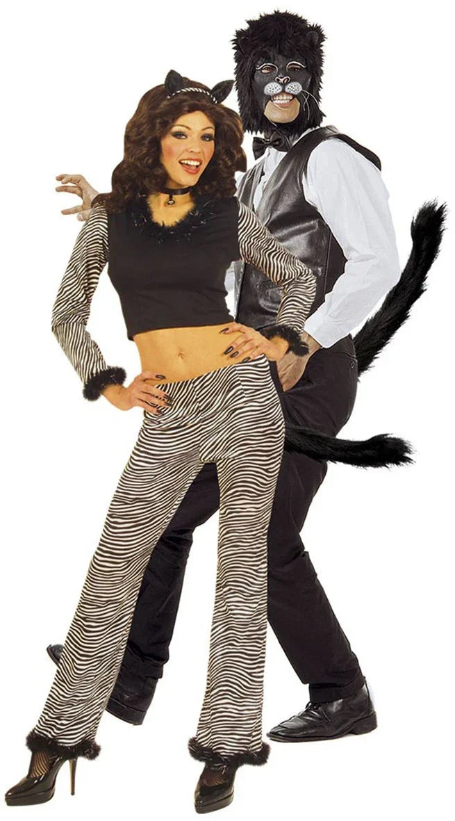 Cola de Gato Negra de Peluche Moldeable Complementos de Animales Widmann