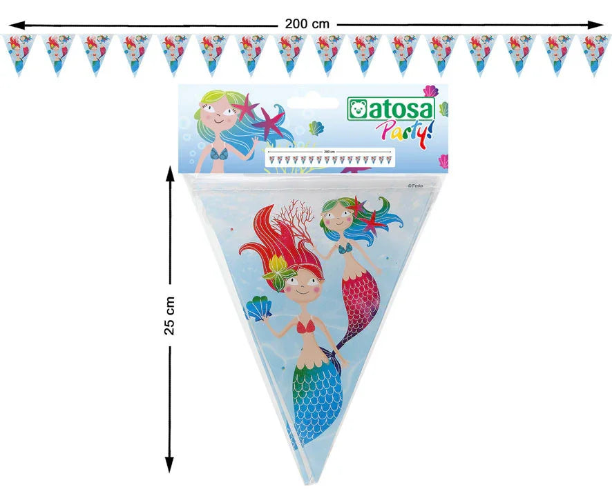 Guirnalda de Sirenas del Mar con Banderines Guirnaldas Atosa