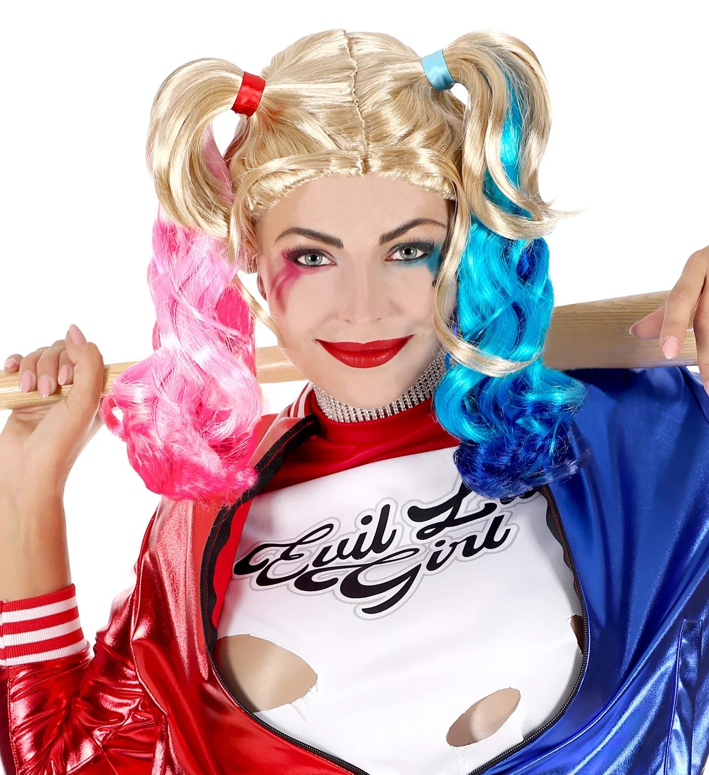 Peluca de Harley Villana Rubia con Coletas Harley Quinn Widmann