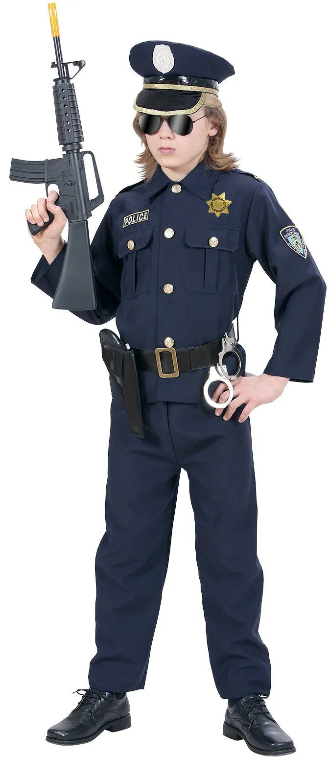 Disfraz de Oficial de Policía de New York para Niño Policías y Presos Infantiles Widmann