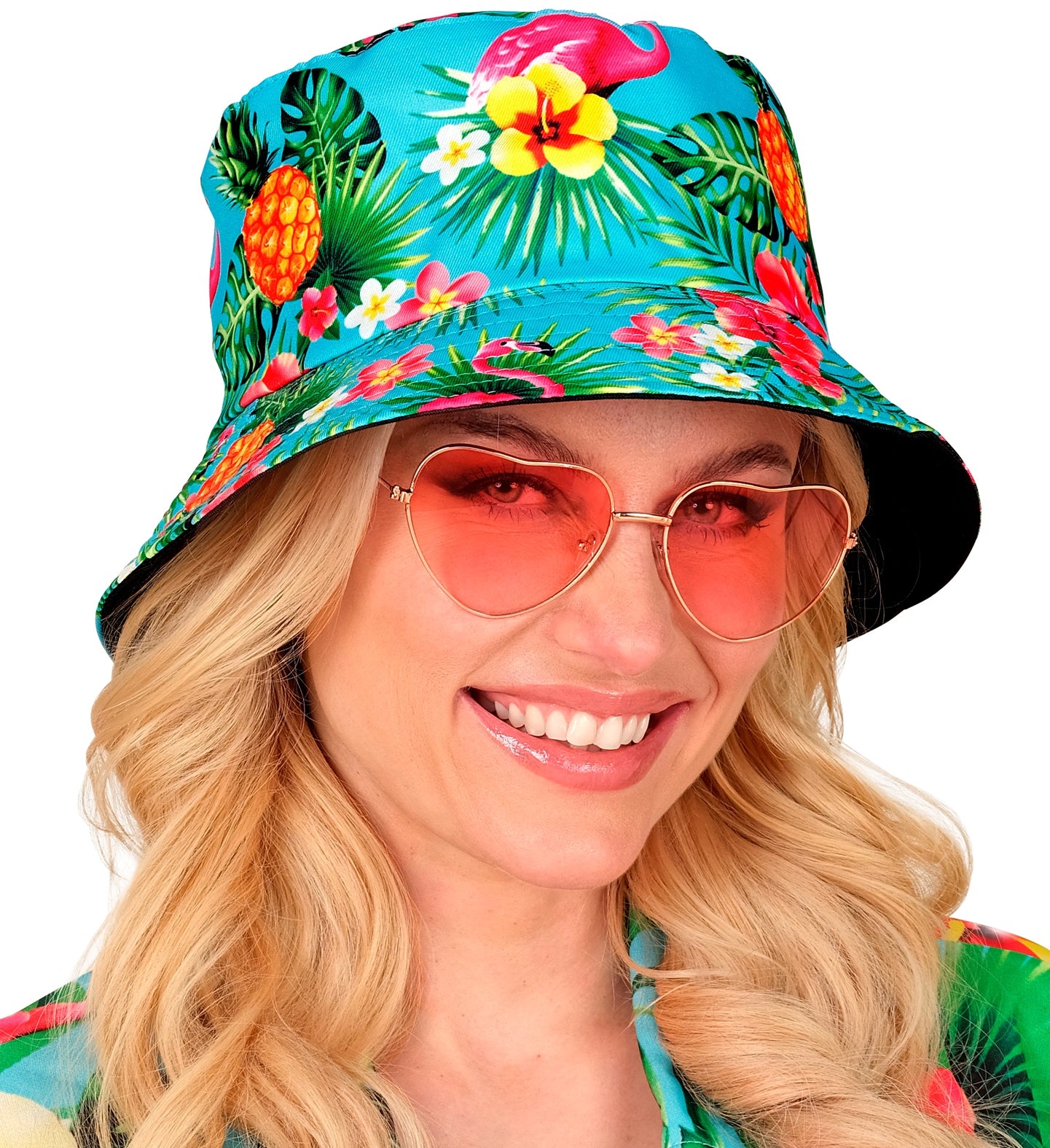 Gorro Pescador Azul con Estampado Hawaiano Sombreros y Gorros Widmann