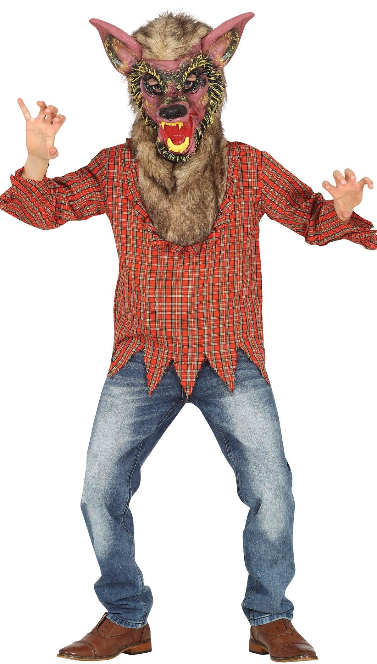 Disfraz de Hombre Lobo con Máscara Infantil Hombres Lobo Guirca