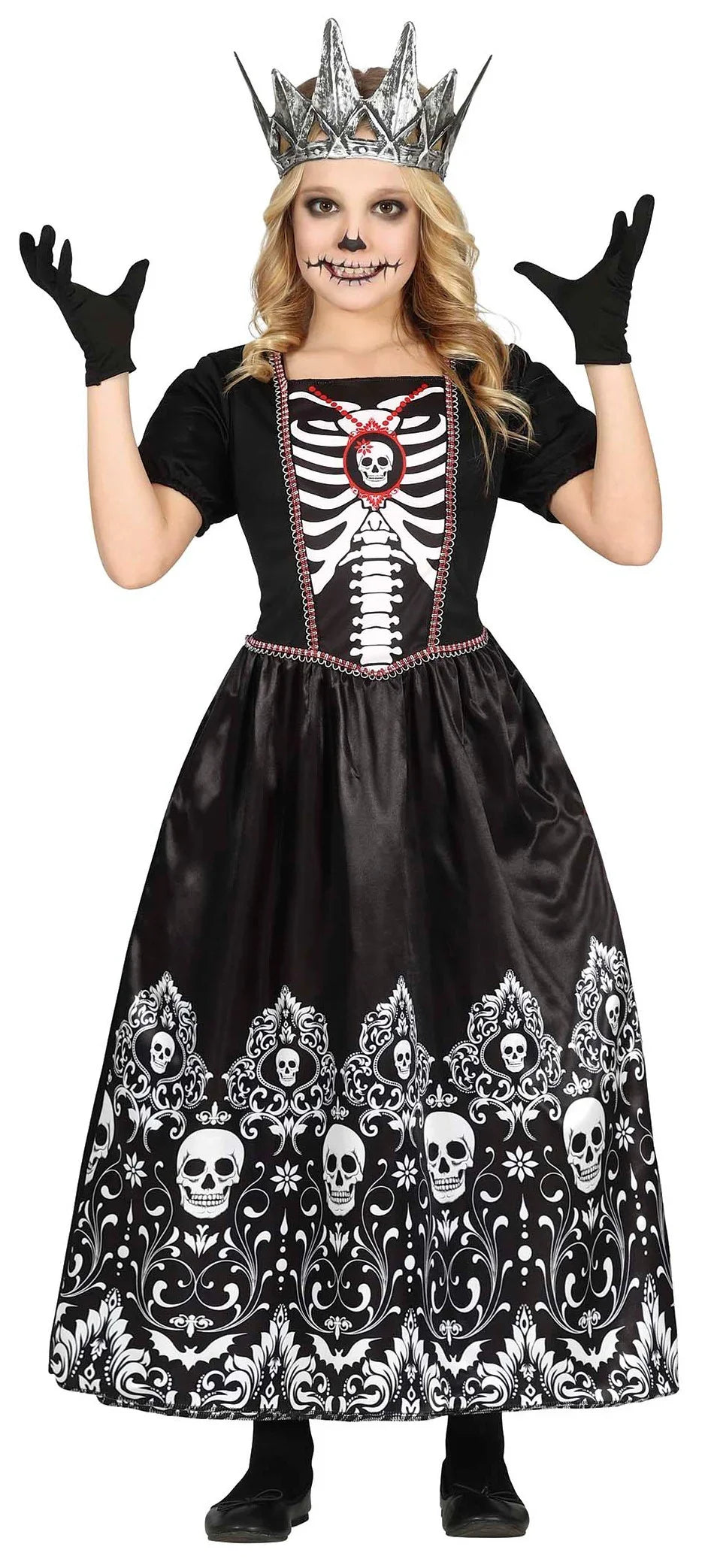 Disfraz de Reina de la Noche para Niña Halloween Infantiles Guirca