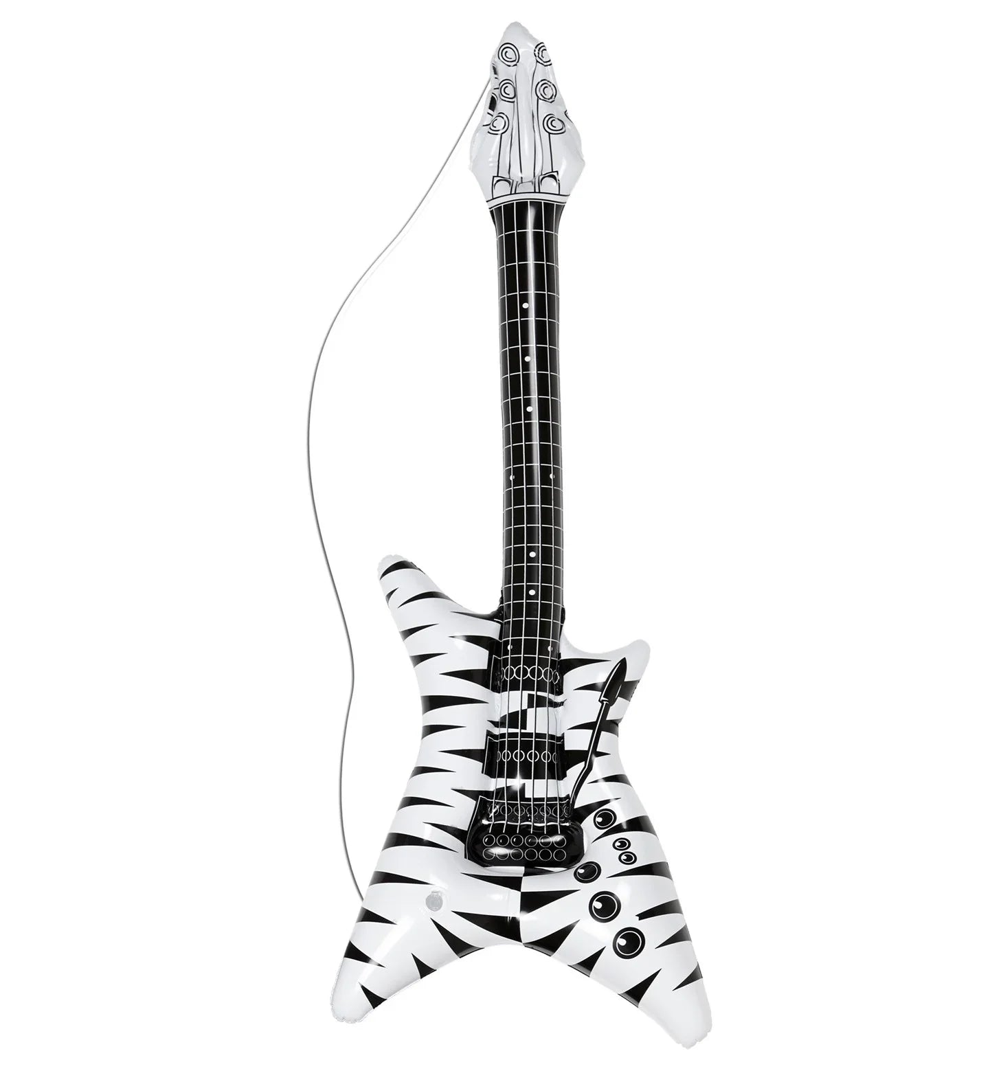 Guitarra Eléctrica Hinchable Rock Cebra Complementos Rockeros y Moteros Widmann