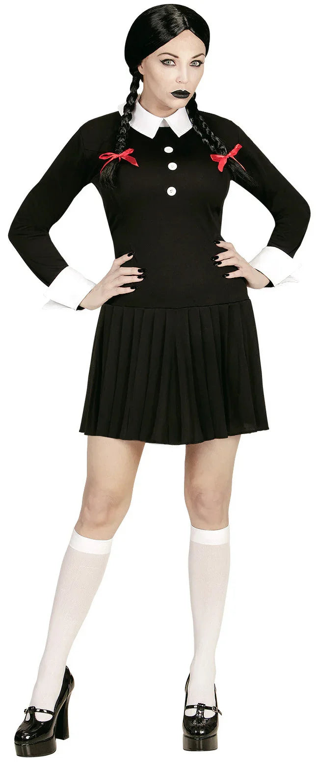 Disfraz de Miércoles Addams Tétrica para Adulto Miércoles Addams Widmann