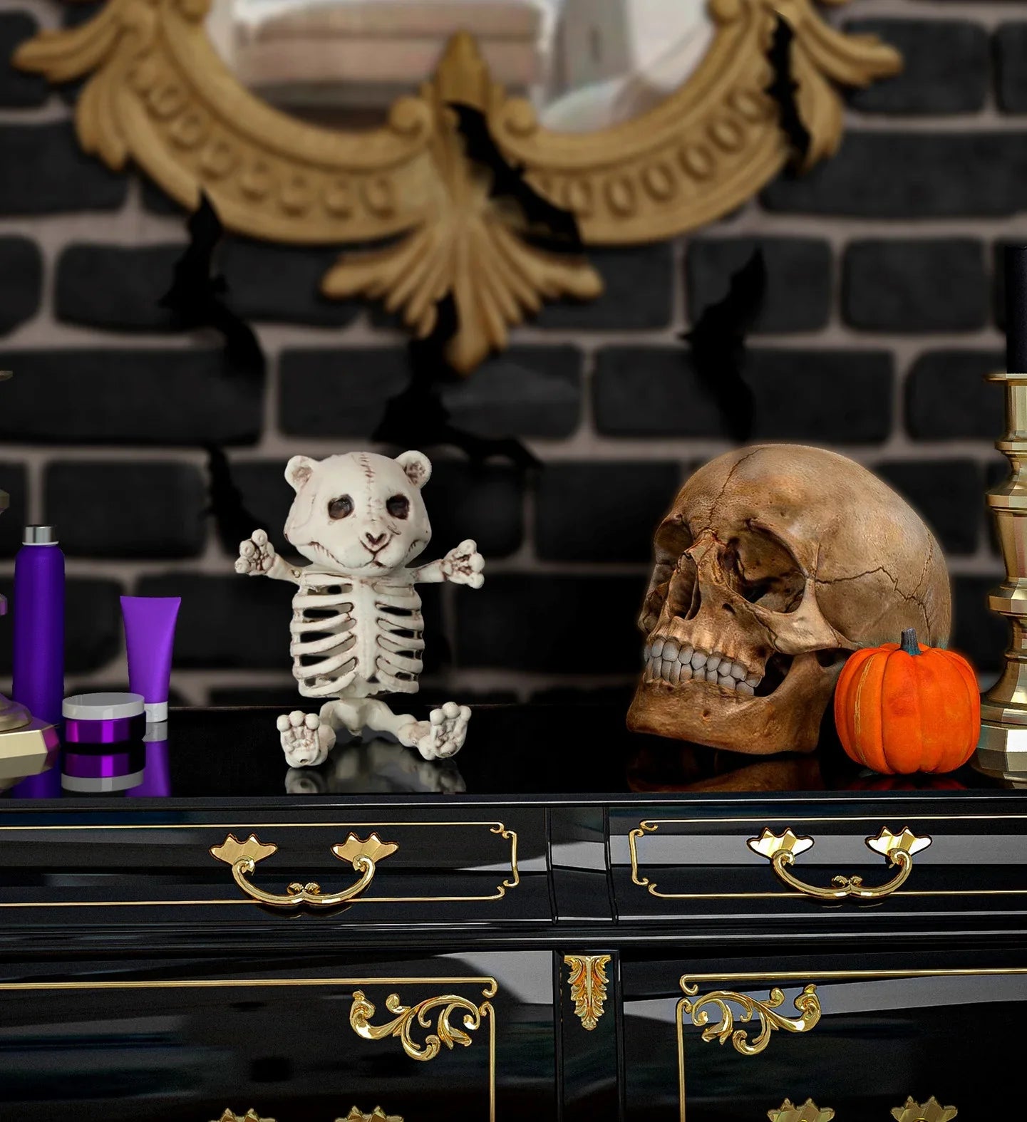 Esqueleto de Osito de Decoración de Halloween Esqueletos Widmann