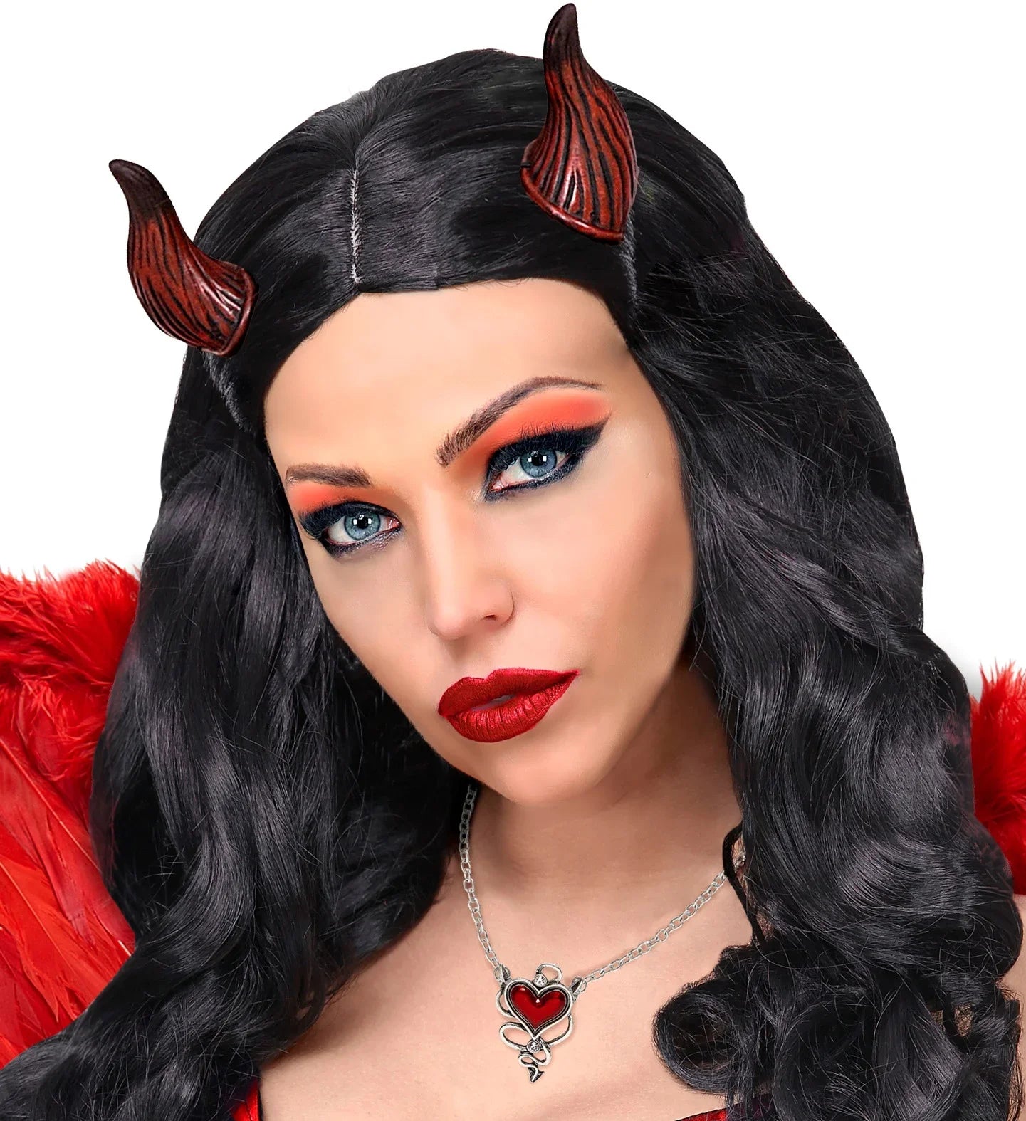 Collar con Corazón Rojo con Cuernos de Diablesa Collares, Colgantes y Gargantillas Widmann