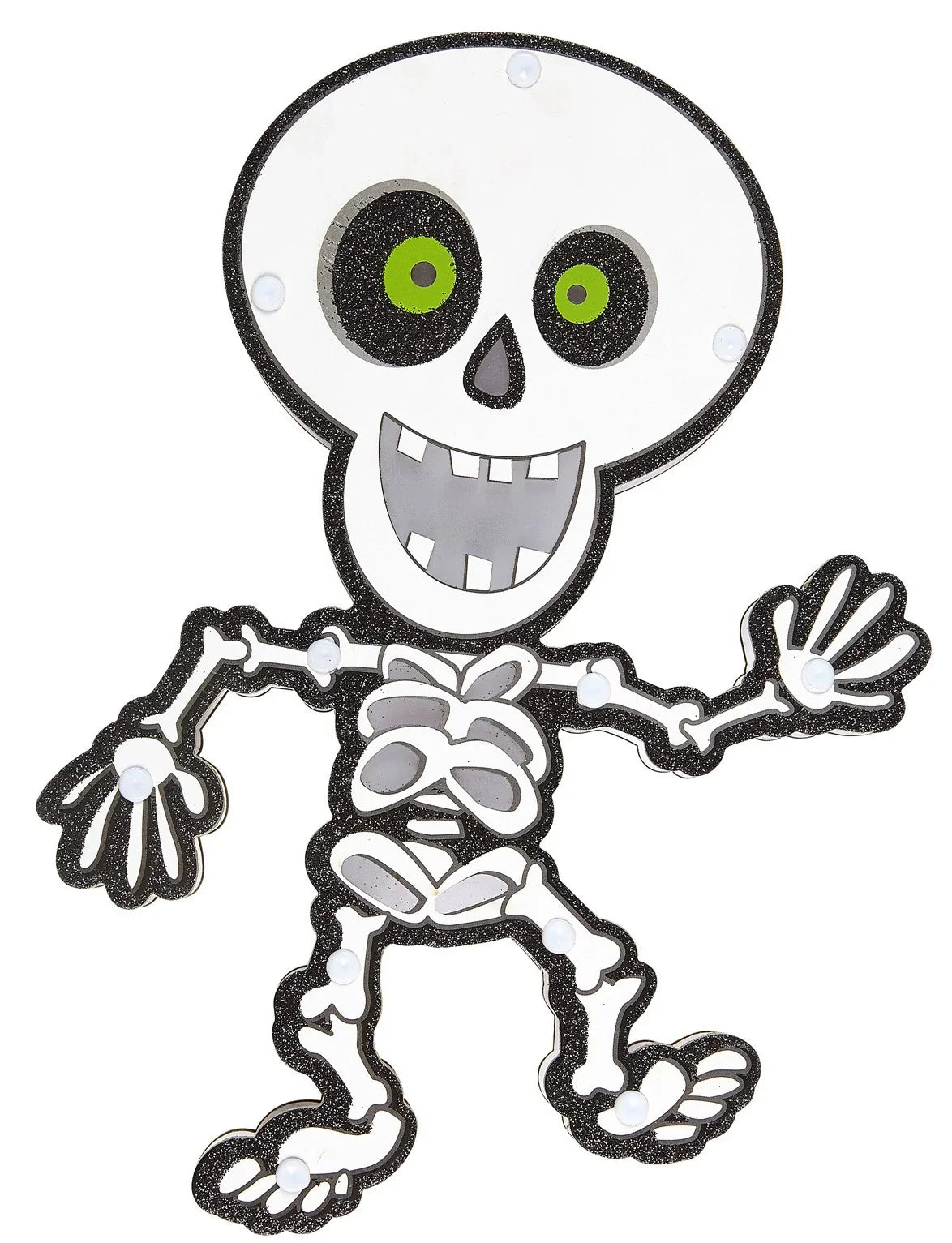 Esqueleto con Luces Multicolor para Pared Esqueletos Widmann