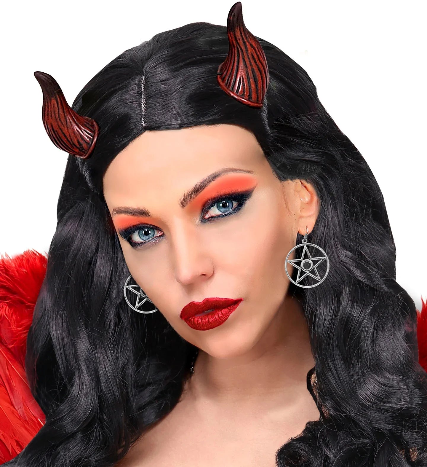 Pendientes Góticos de Estrella con Gema Negra Pendientes Widmann