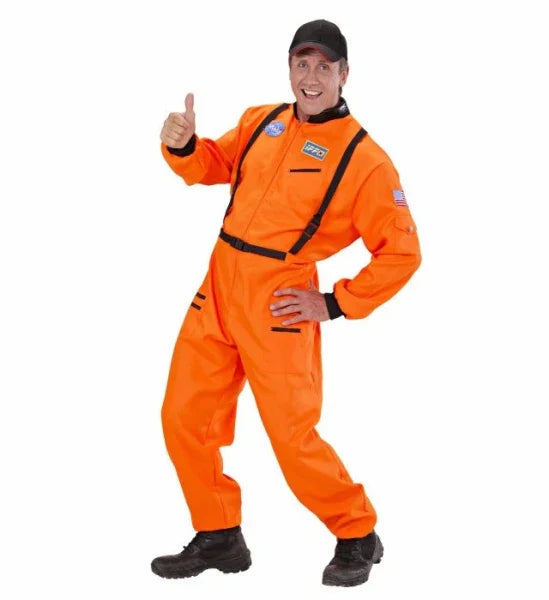 Disfraz de Astronauta Naranja para Hombre Adultos Widmann