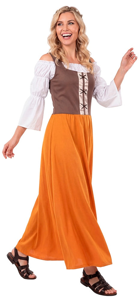 Fato de Taberneira Medieval Castanho para Mulher