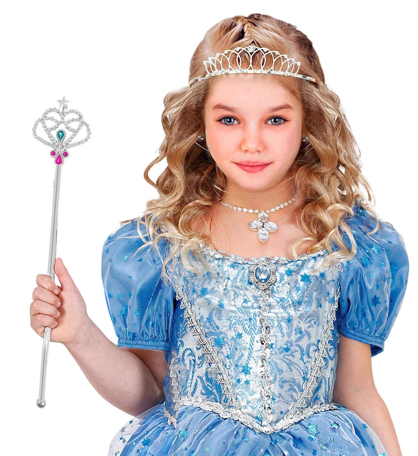 Cetro de Princesa Plateado con Gemas Bastones, Cetros y Varitas Widmann