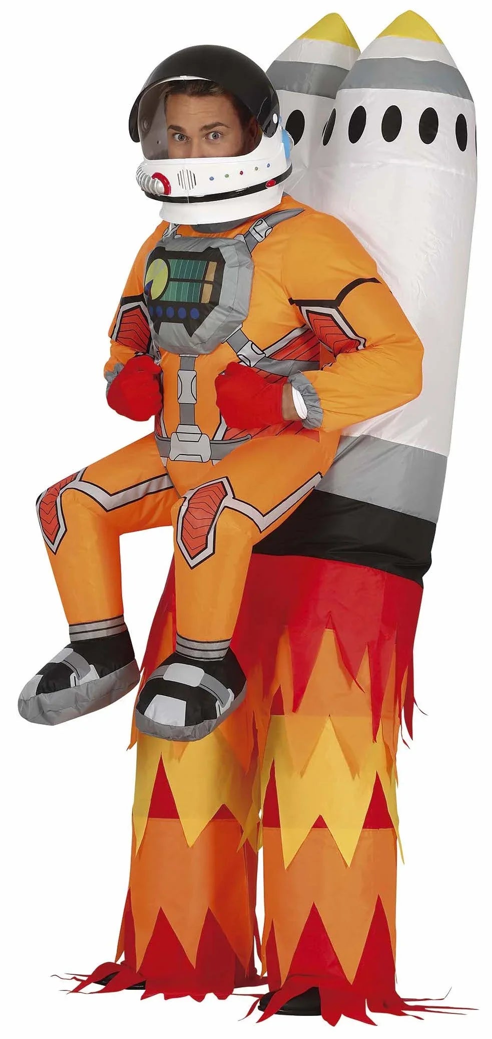Disfraz de Astronauta con Cohete Hinchable para Adulto Astronautas Guirca