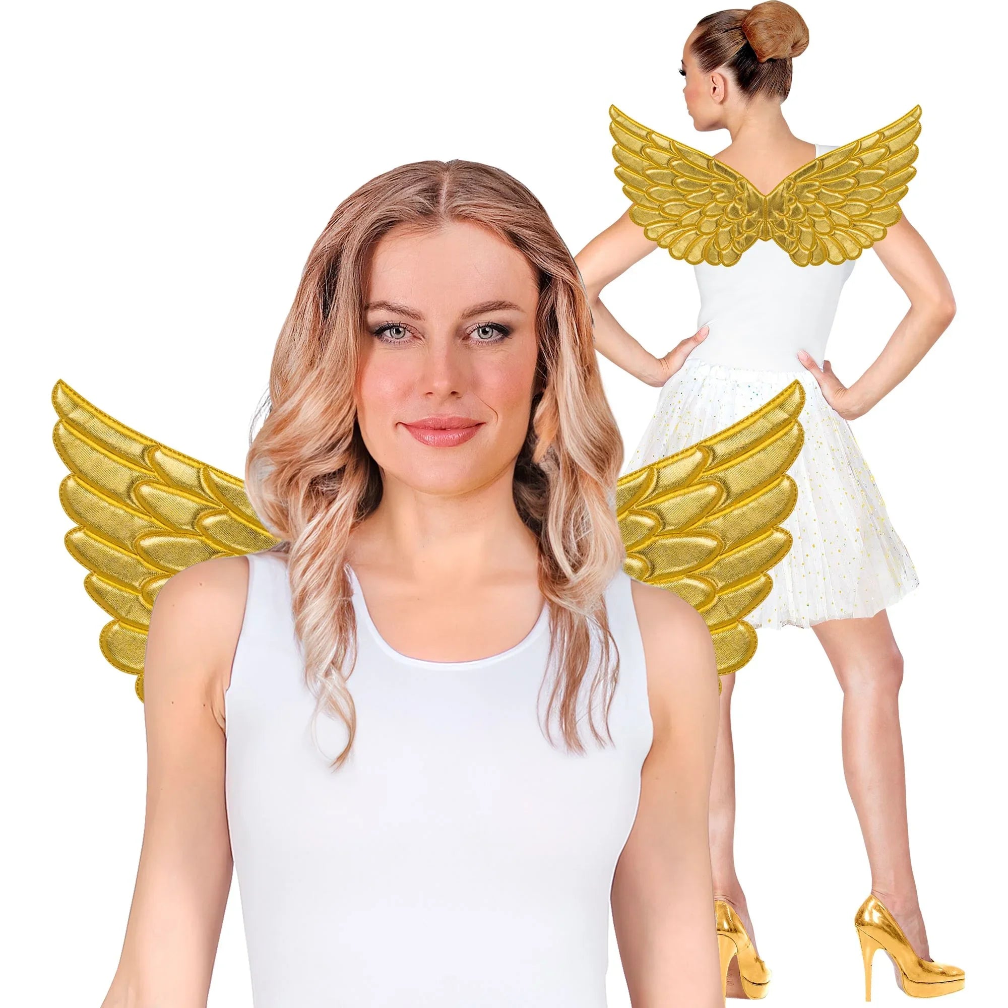 Alas de Ángel Doradas de Tejido Acolchado Alas Widmann