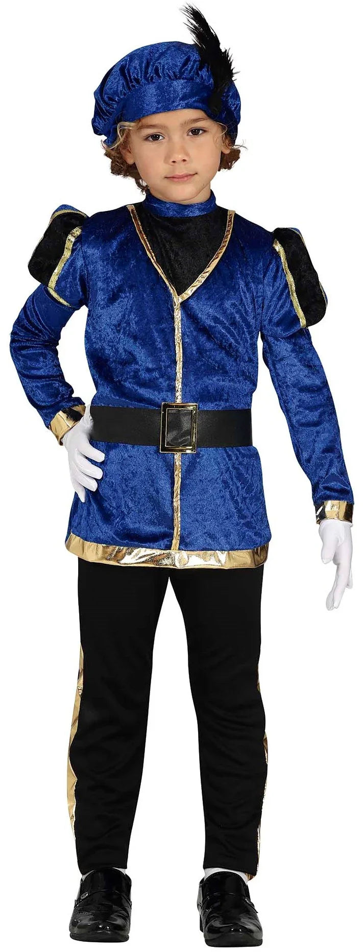 Disfraz de Paje Real Azul para Niño Pajes Reales Guirca
