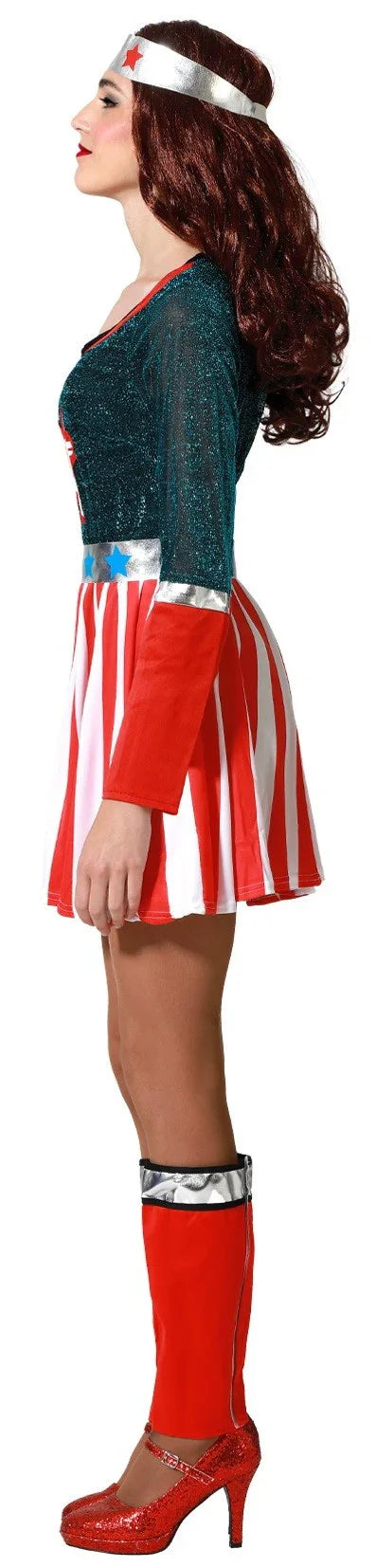 Disfraz de Capitana Estrella para Mujer Capitán América Atosa