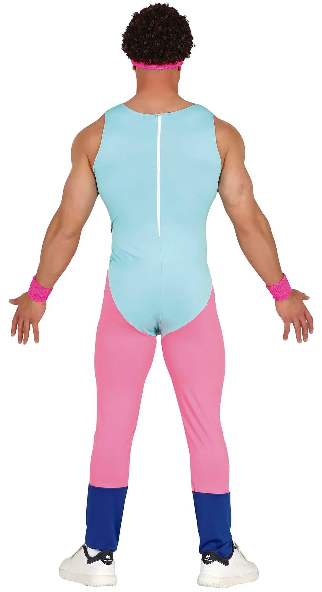 Disfraz de Gimnasta Años 80 con Pollón para Hombre Gimnastas de Aeróbic Años 80 Guirca